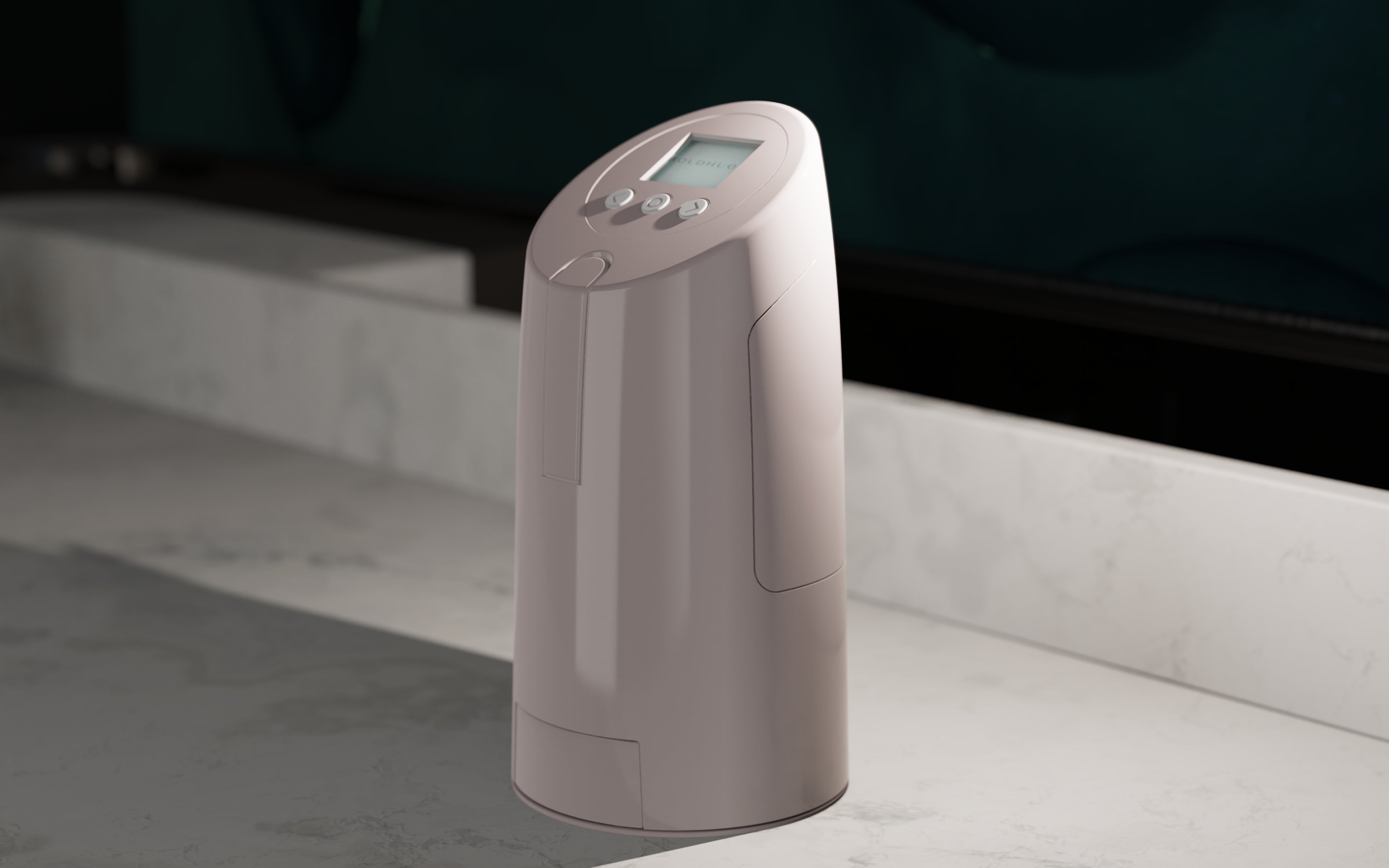 a rendering of the fully assembled boldhue device