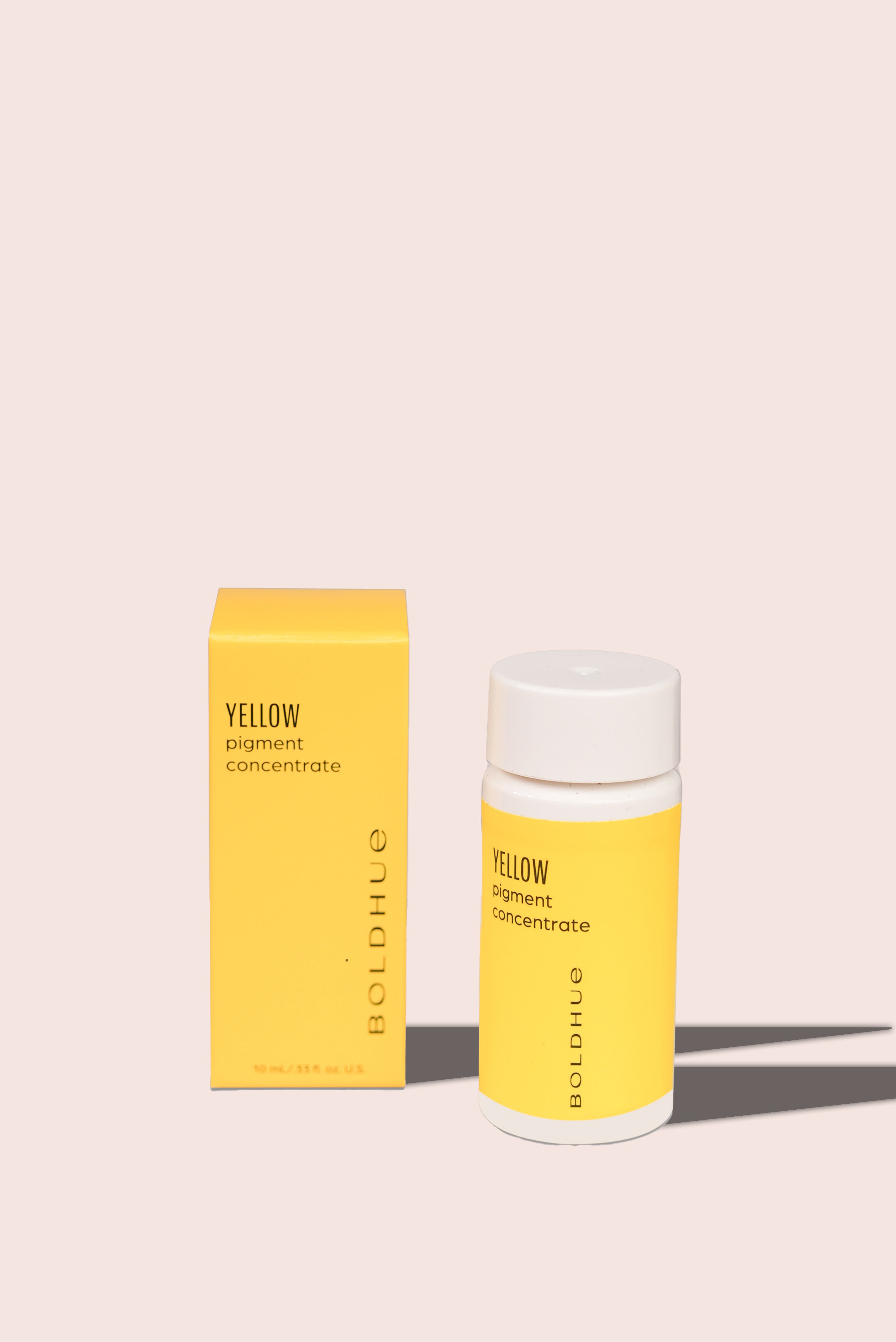 one yellow pigment cartridge and the yellow box it is shipped in